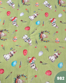 COTONE ARREDAMENTO - 982 FANTASIA PASQUALE FONDO VERDE