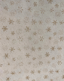 PANNOLENCI LUREX FONDO BIANCO - STELLE E FIOCCHI DI NEVE