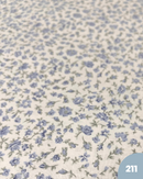 COTONE 100% - 211 FIORELLINO CELESTE FONDO BIANCO