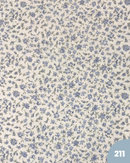 COTONE 100% - 211 FIORELLINO CELESTE FONDO BIANCO