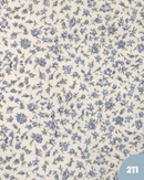 COTONE 100% - 211 FIORELLINO CELESTE FONDO BIANCO