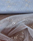 TULLE GLITTER ARGENTO