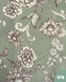 COTONE ARREDAMENTO - 978 FIORE FONDO VERDE SALVIA