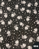COTONE 100% - 604 UNICORNO FONDO NERO