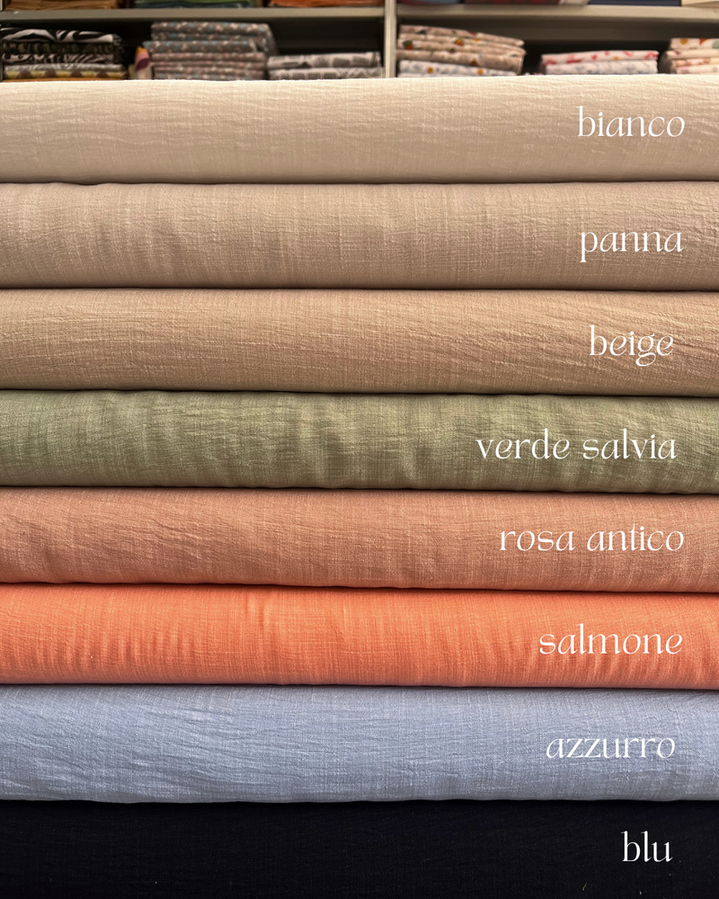 GARZA DI LINO - VARI COLORI