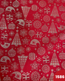 PANAMA DIGITALE LUREX - 1586 FONDO ROSSO