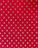 PANNOLENCI LUREX FONDO ROSSO - CUORICINO ORO