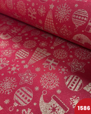 PANAMA DIGITALE LUREX - 1586 FONDO ROSSO