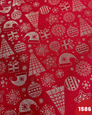 PANAMA DIGITALE LUREX - 1586 FONDO ROSSO