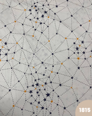 COTONE 100% - 1815 STELLE FONDO BIANCO