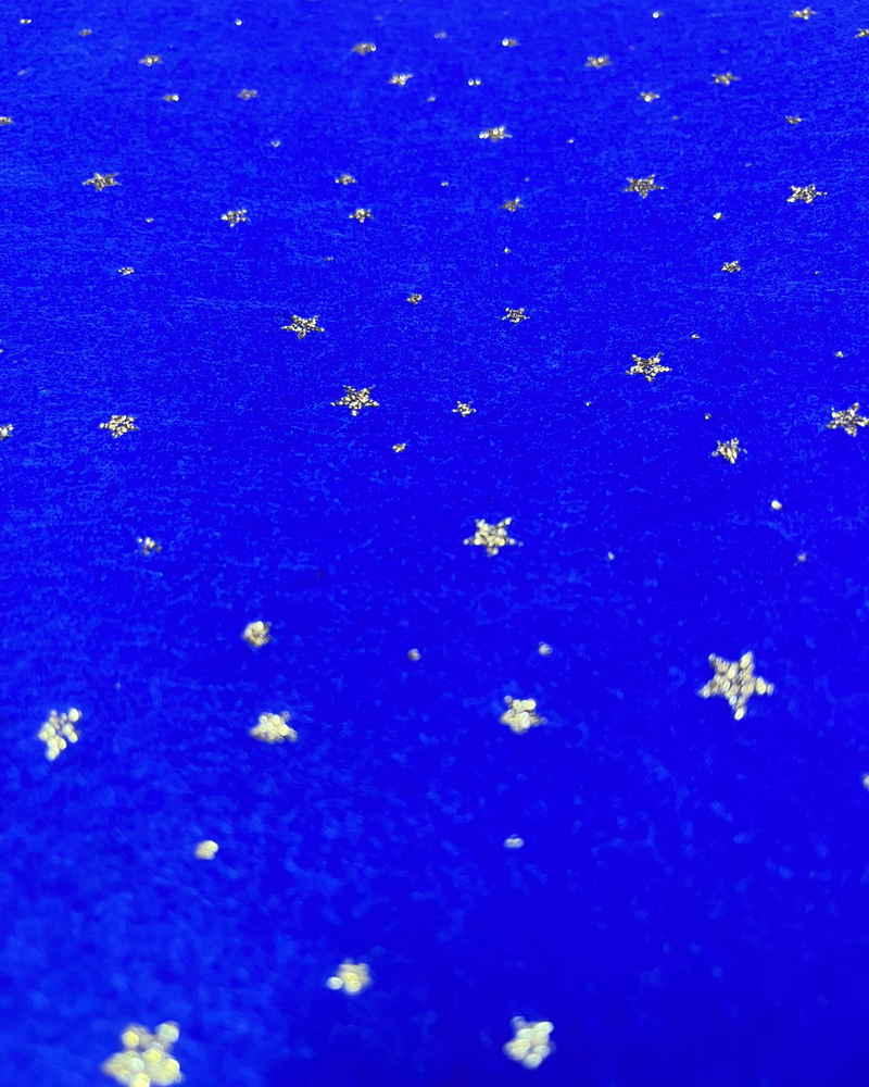 PANNOLENCI LUREX FONDO BLU - STELLE