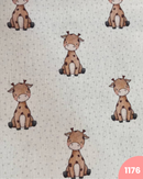 COTONE 100% - 1176 GIRAFFE FONDO POIS