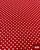 COTONE 100% - 630 POIS 2 VARIANTI ROSSO
