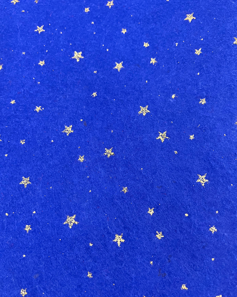 PANNOLENCI LUREX FONDO BLU - STELLE