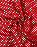 COTONE 100% - 630 POIS 2 VARIANTI ROSSO