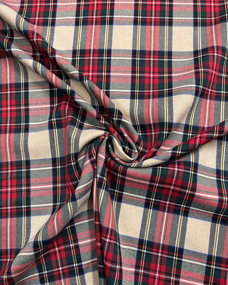 LANETTA SCOZZESE - 31 TARTAN BEIGE/ROSSO/VERDE