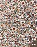 COTONE 100% - 652 FIORI BEIGE E MARRONI
