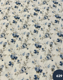 COTONE ARREDAMENTO - 629 ROSELLINA CELESTE E BLU