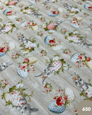 COTONE ARREDAMENTO - 650 CONIGLIETTO SU FONDO EFFETTO LEGNO