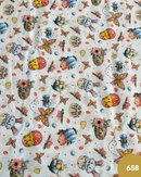 COTONE ARREDAMENTO - 658 CONIGLIETTO E FARFALLE COLORATE