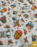 COTONE ARREDAMENTO - 658 CONIGLIETTO E FARFALLE COLORATE