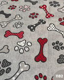 COTONE ARREDAMENTO - OSSO E ZAMPETTE ROSSO 1182