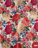 COTONE ARREDAMENTO - 664 FIORE GRANDE ROSSO