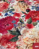 COTONE ARREDAMENTO - 664 FIORE GRANDE ROSSO