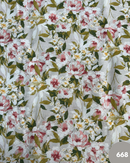 COTONE ARREDAMENTO - 668 FIORE ROSA FONDO BEIGE