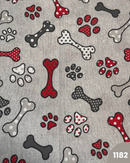 COTONE ARREDAMENTO - OSSO E ZAMPETTE ROSSO 1182