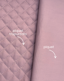 TRAPUNTINO PIQUET DI COTONE - ROSA ANTICO