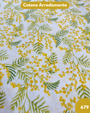 COTONE ARREDAMENTO - 679 MIMOSA FONDO BIANCO