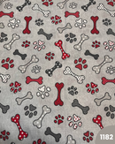 COTONE ARREDAMENTO - OSSO E ZAMPETTE ROSSO 1182