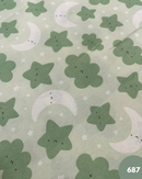 COTONE ARREDAMENTO - 687 STELLA E NUVOLA VERDE