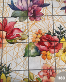 COTONE ARREDAMENTO - FIORE GRANDE ARANCIO 1183