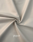 TRAPUNTINO PIQUET DI COTONE - BEIGE