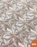 COTONE ARREDAMENTO - 695 FOGLIA BEIGE E ARANCIONE