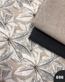 COTONE ARREDAMENTO - 696 FOGLIA BEIGE E NERA