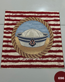 PANNELLO GOBELIN - 696 CAPPELLO MARINAIO FONDO RIGA ROSSA