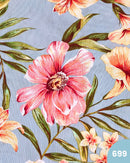 COTONE ARREDAMENTO - 699 FIORI FONDO CELESTE