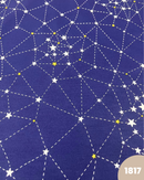 COTONE 100% - 1817 STELLE FONDO BLU