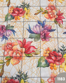 COTONE ARREDAMENTO - FIORE GRANDE ARANCIO 1183