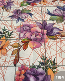 COTONE ARREDAMENTO - FIORE GRANDE LILLA 1184