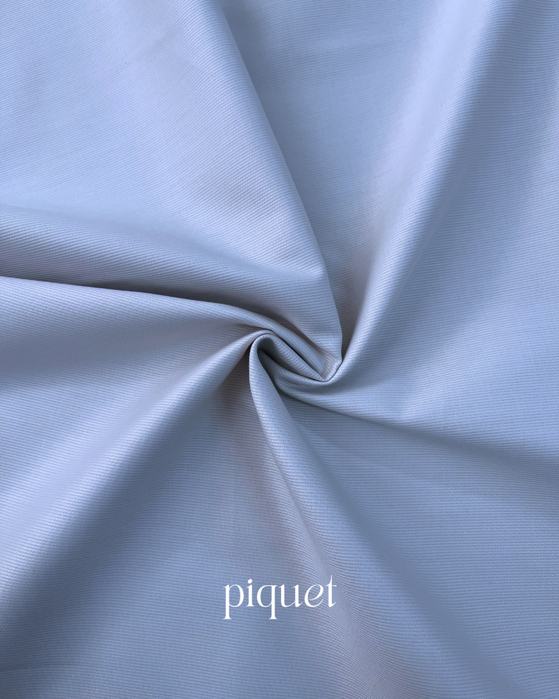 TRAPUNTINO PIQUET DI COTONE - POLVERE