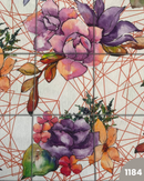 COTONE ARREDAMENTO - FIORE GRANDE LILLA 1184