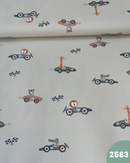 PUL IMPERMEABILE - 2583 ANIMALI FONDO BEIGE CHIARO