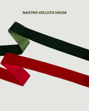 NASTRO DI VELLUTO H 4CM - 2 COLORI