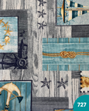 COTONE ARREDAMENTO - 727 FANTASIA MARINA FONDO GRIGIO