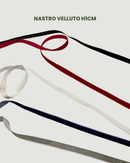 NASTRO DI VELLUTO H 1CM - 5 COLORI