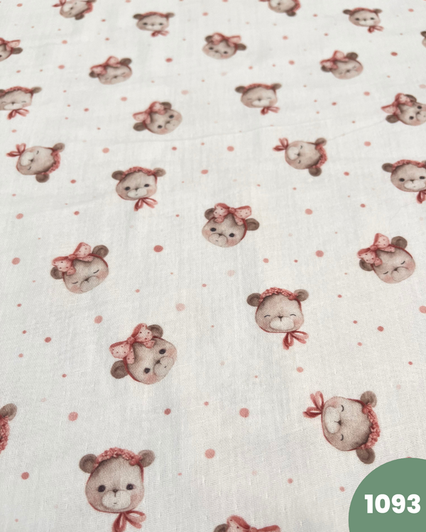 MUSSOLA DI COTONE - 1093 ORSETTO